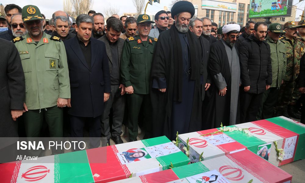 تشییع و تدفین پیکر ۳ شهیده حمله آمریکایی – صهیونی در اردبیل